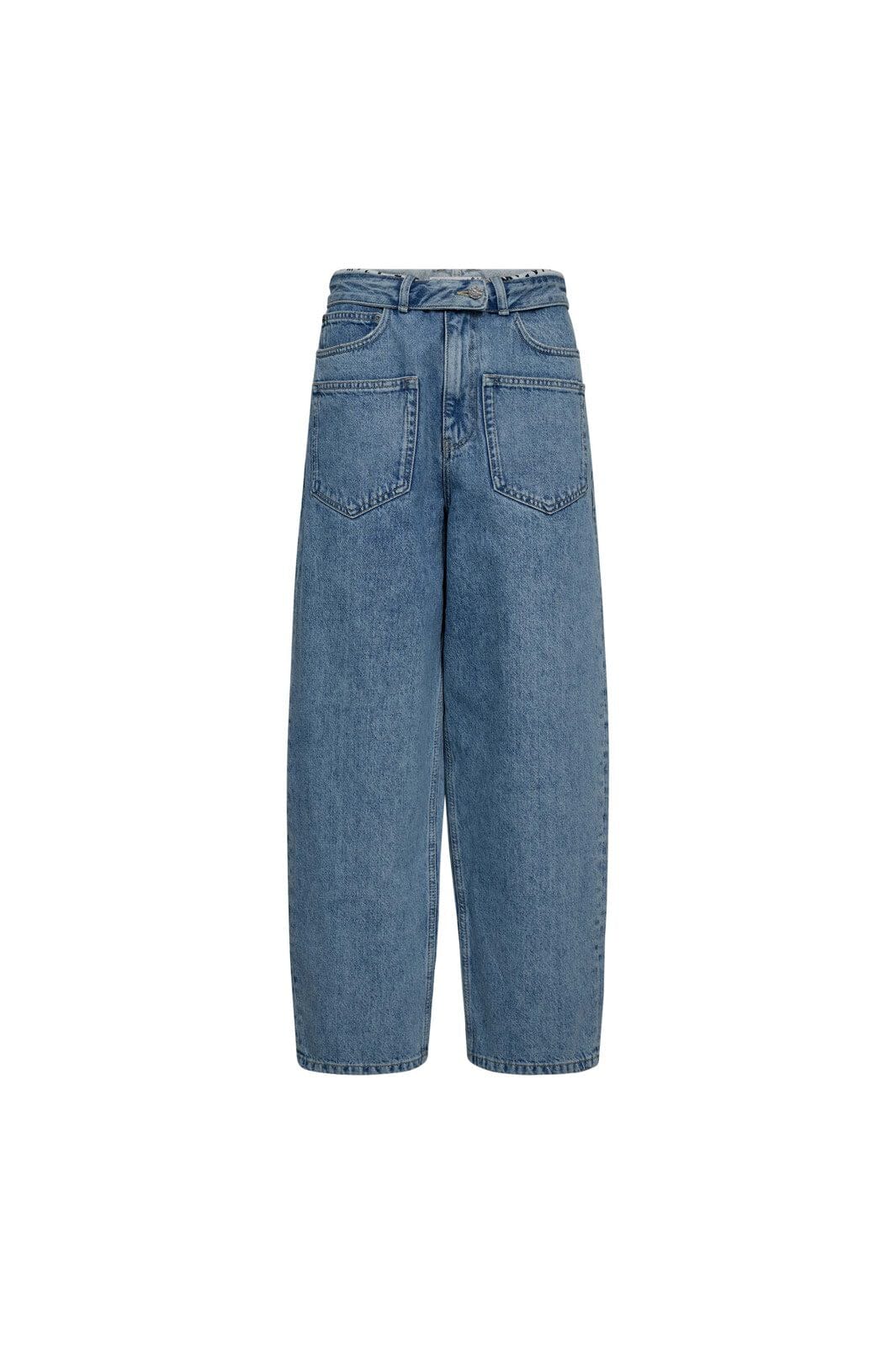 Haute L'Amitié - Flip Waist Pocket Jeans HL10179 - Bleached Denim
