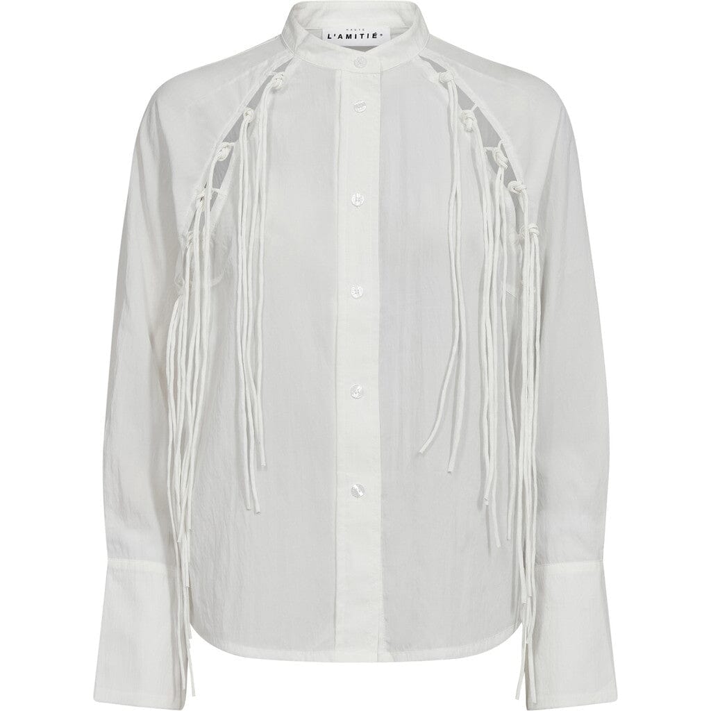 Haute L'Amitié - Florens Fringe Shirt HL10525 - White Skjorter 