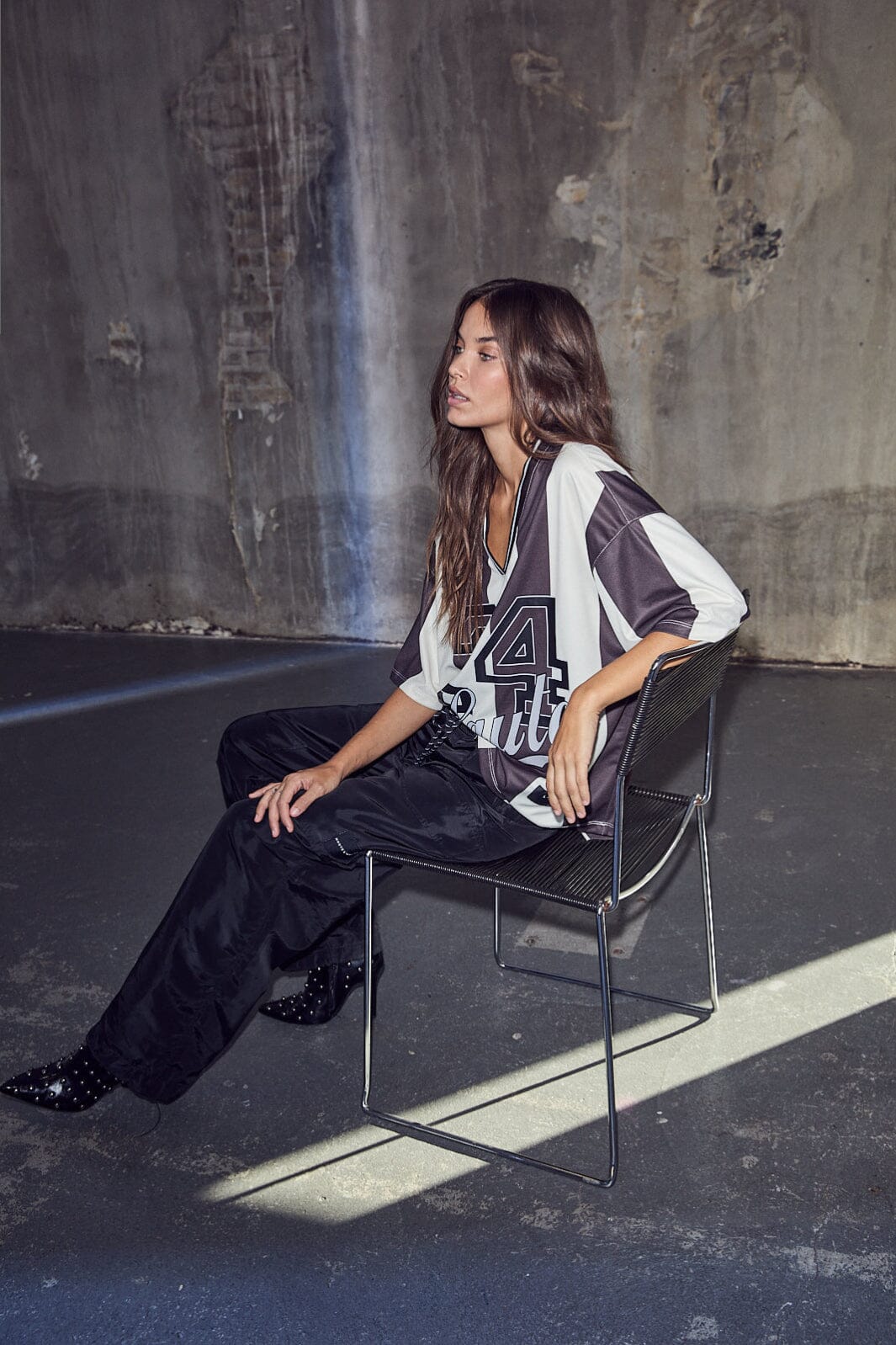 Haute L'Amitié - Haute 24 Stripe Blouse HL10419 - Mocca/ Pearl Bluser 