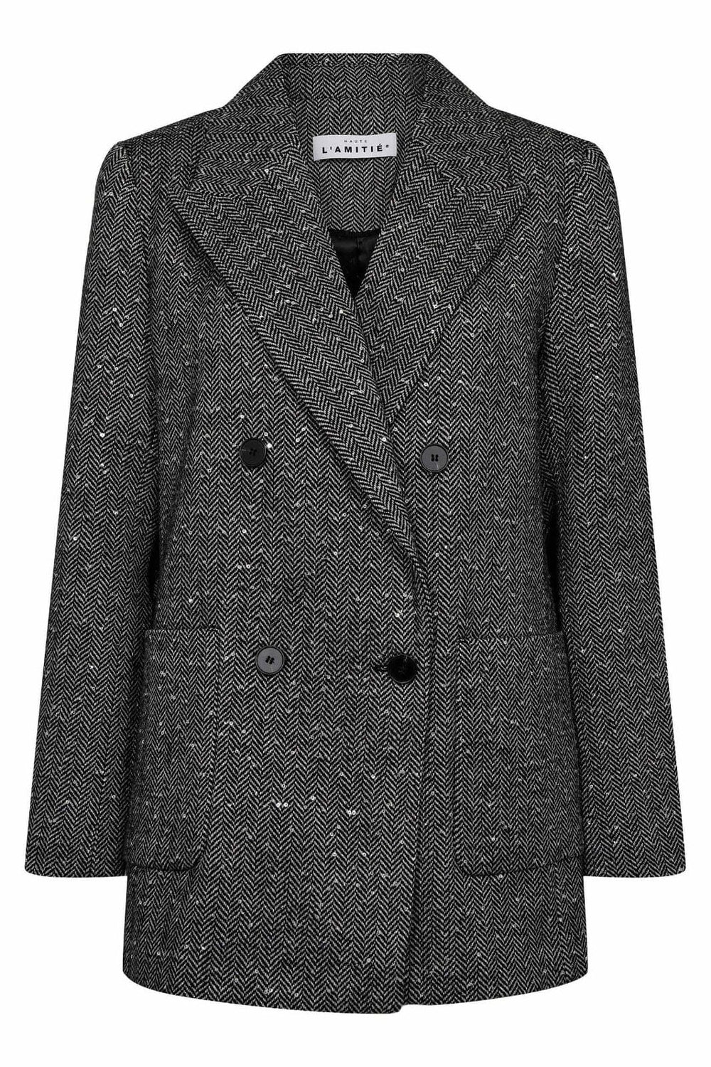 Haute L'Amitié - Herring Sequins Blazer HL10268 - Black Blazere 