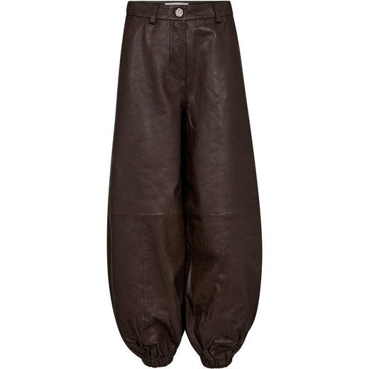 Haute L'Amitié - Jasmin Leather Harem Pant HL10541 - Mocca Bukser 