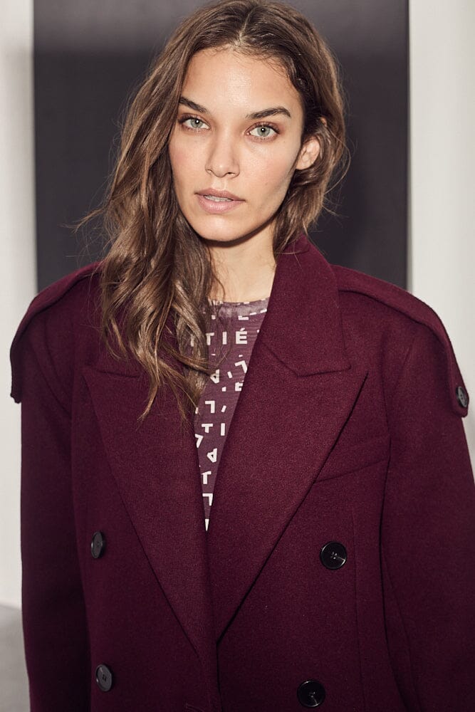 Haute L'Amitié - Lida Tailor Wool Coat HL10176 - Amarone Jakker 