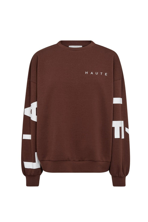 Haute L'Amitié - Maxi Split Logo Sweat HL10413 - Mocca