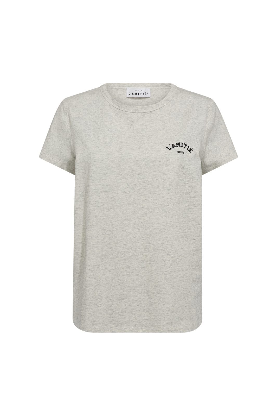 Haute L'Amitié - Mini Curve Logo Tee HL10097 - Pearl Melange