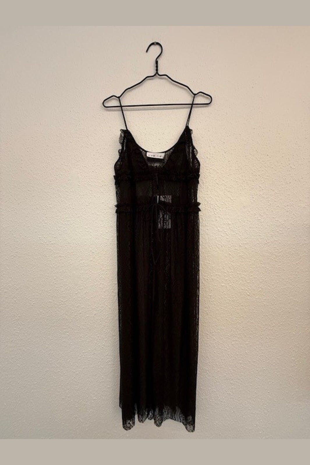 Haute L'Amitié - New Lace Tie Dress HL10599 - Mocca