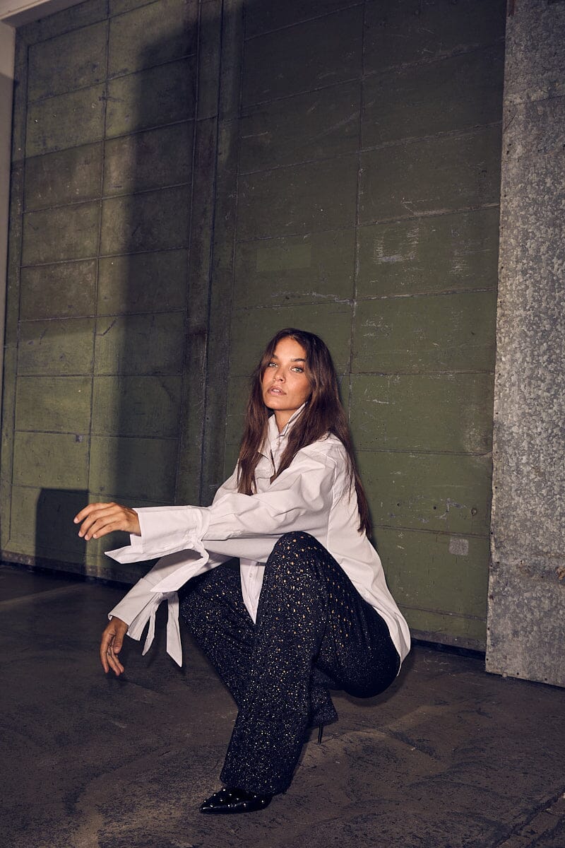 Haute L'Amitié - Pure Cuff Tie Shirt HL10386 - White Skjorter 