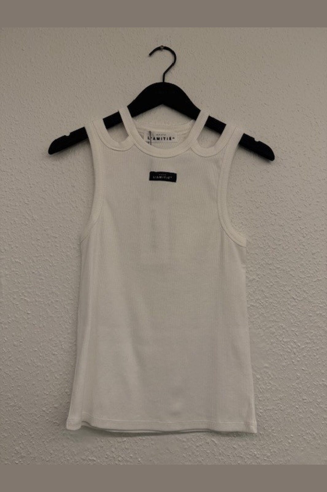 Haute L'Amitié - Sema Open Shoulder Tank Top HL10657 - Off-White