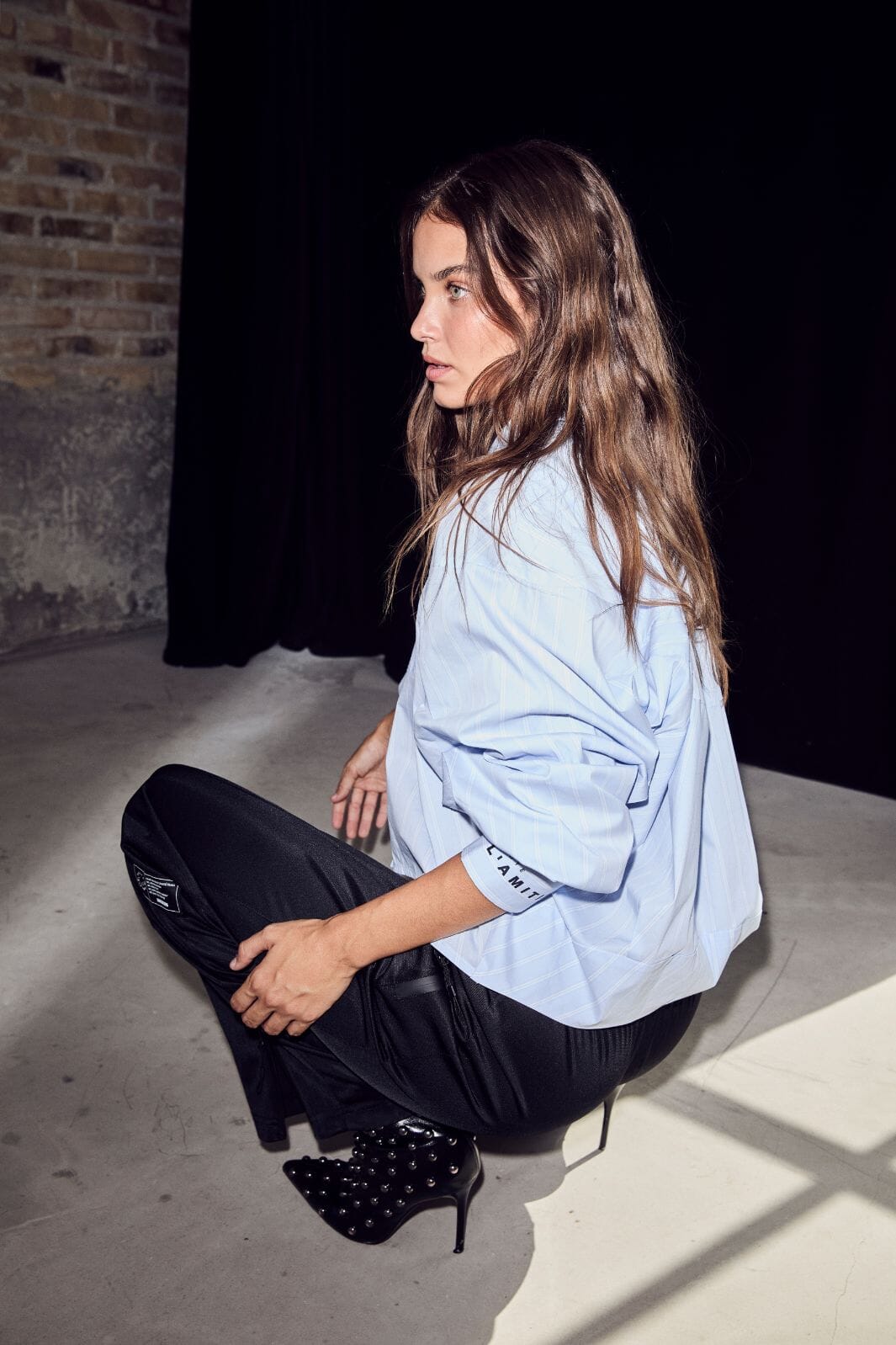 Haute L'Amitié - Sophie Stripe Shirt HL10456 - Pale Blue Skjorter 