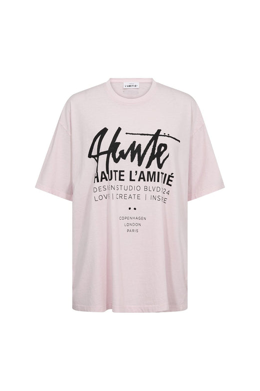 Haute L'Amitié - Studio Loose Tag Tee HL10758 - Iced Rose