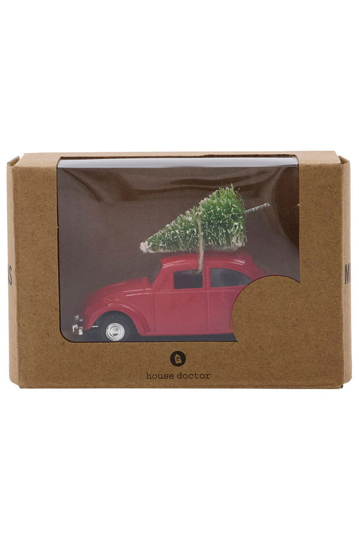 House Doctor - Mini Xmas Car - Red Jul 