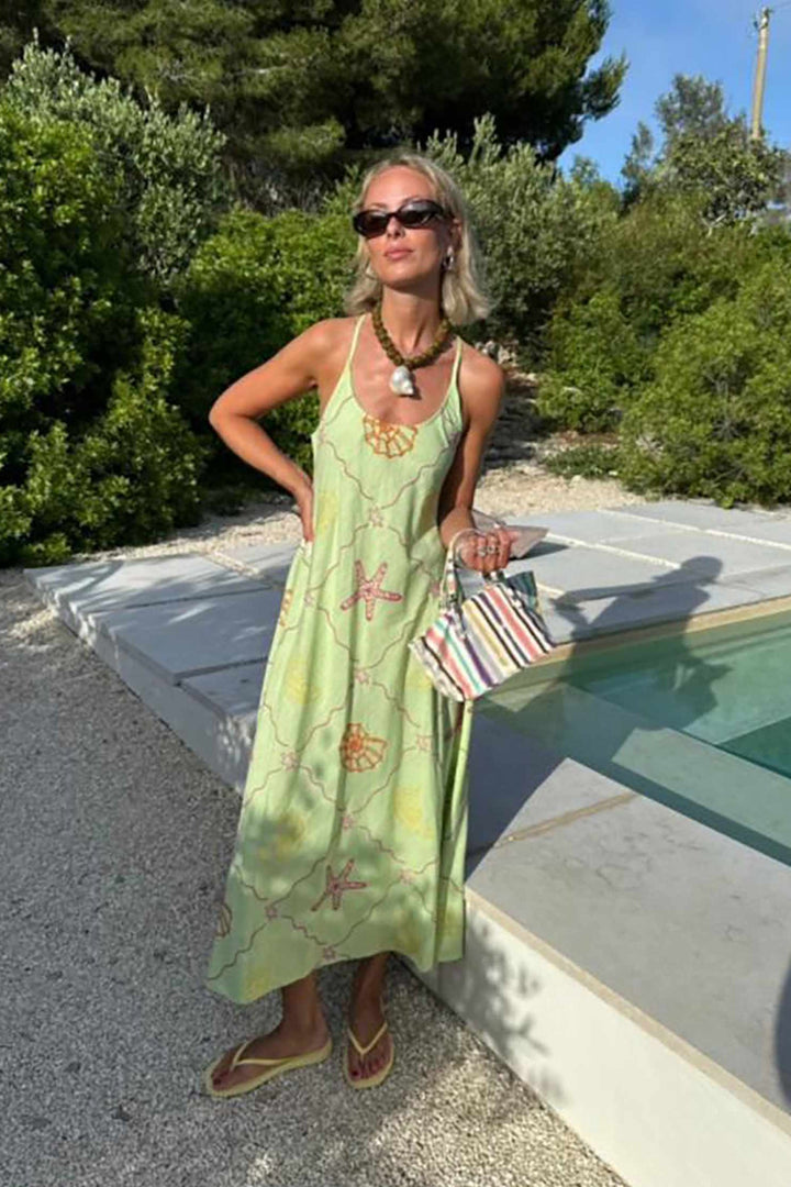 Sissel Edelbo - Ocean Strap Dress SE 1625 - Pastel Green