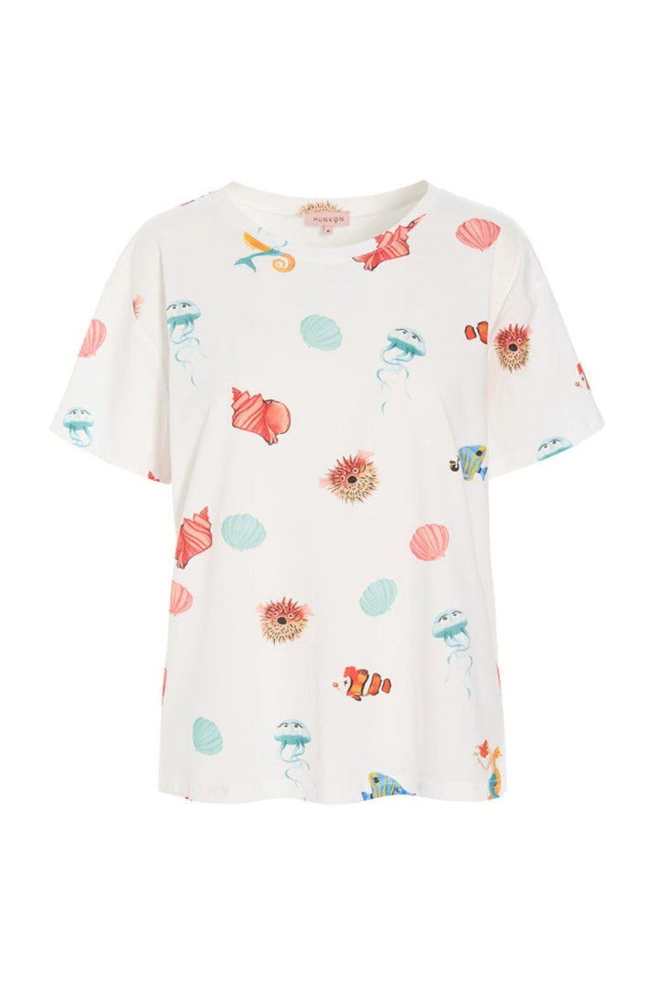 Hunkøn - Azura T-Shirt 26012 - White Ocean T-shirts 