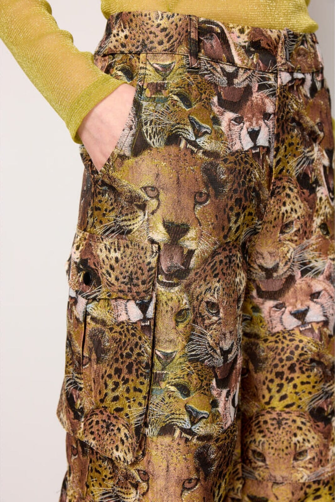 Hunkøn - Carol Cargo Pants - Tiger Printed Bukser 