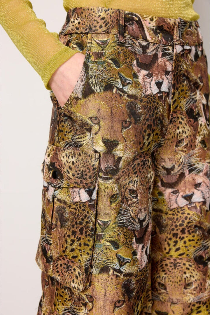 Hunkøn - Carol Cargo Pants - Tiger Printed Bukser 