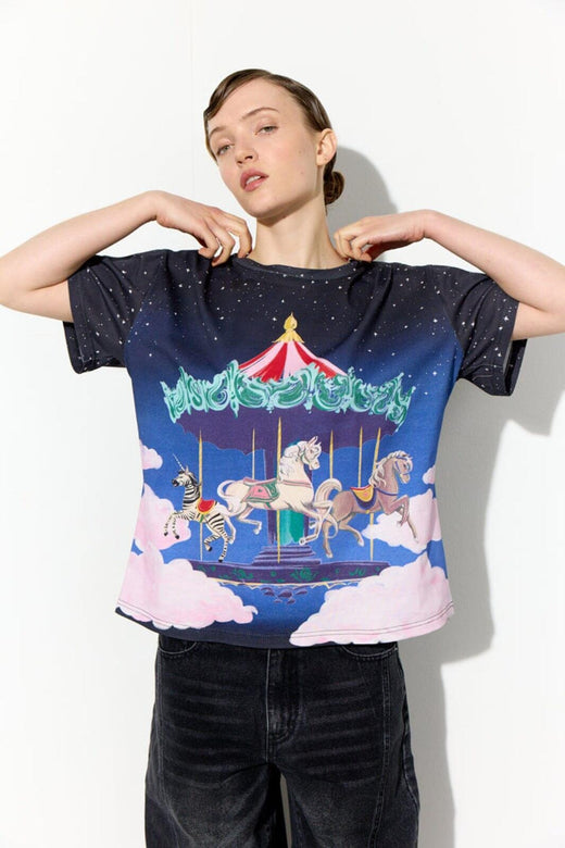 Hunkøn - Fable T-Shirt 26501 - Dream Fairground Art Print T-shirts 