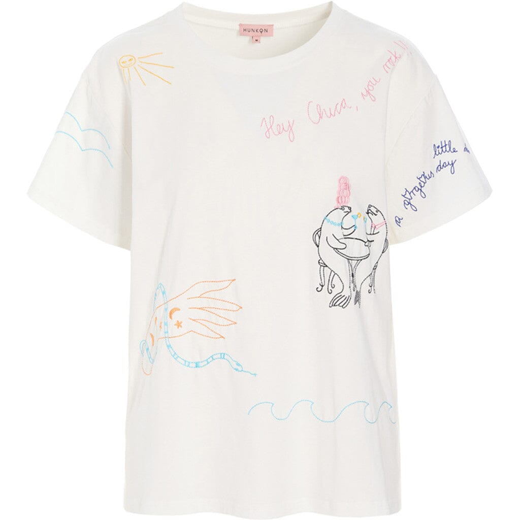 Hunkøn - Mavis T-Shirt 26010 - White T-shirts 