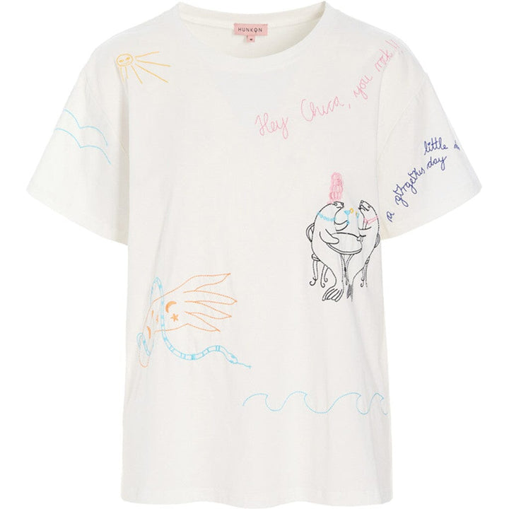 Hunkøn - Mavis T-Shirt 26010 - White T-shirts 