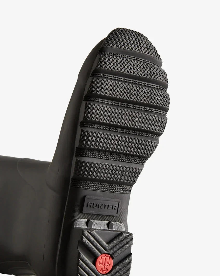 Hunter - Women Original Tall Back Adjustable Boot Wft1001rmablk - Black Gummistøvler 