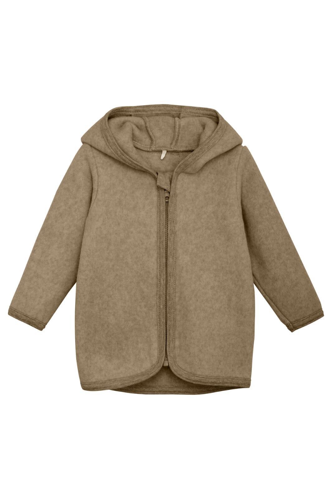 Huttelihut - Jacket Ears Cotton Fleece (S) - Molé Melange Fleece jakker 