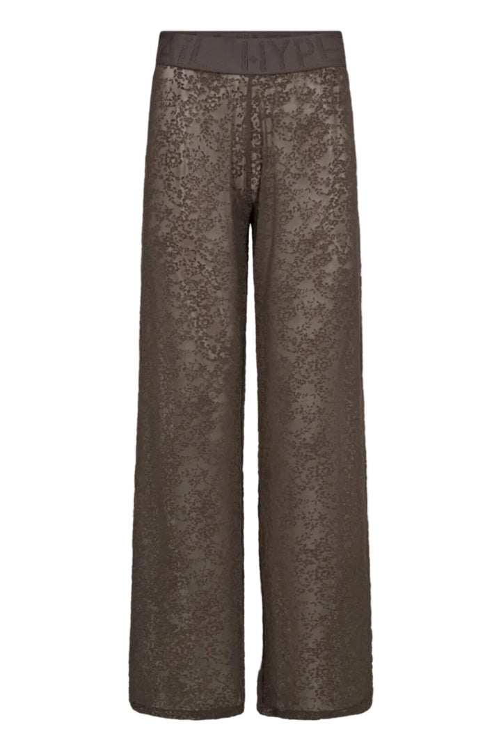 Hype The Detail - Lace Pant 852-21 - 2 - Brun Bukser 