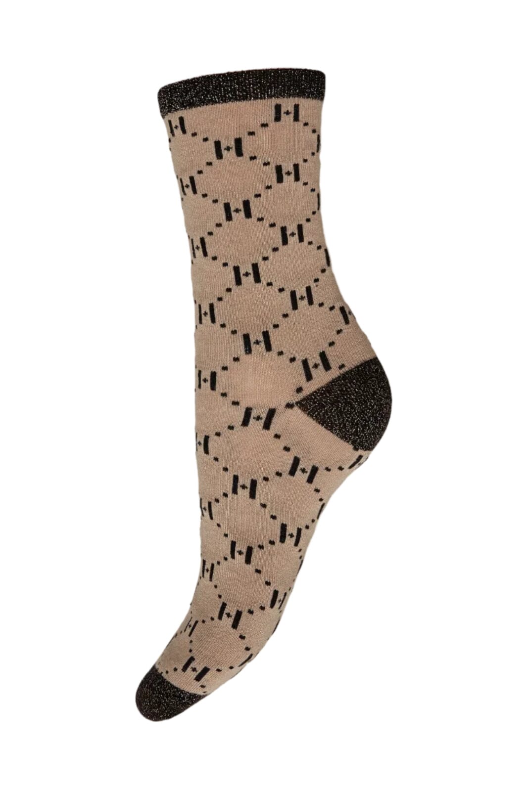 Hype The Detail - Logo Rib Sock 21470-7500 - 2 - Sand Strømper 