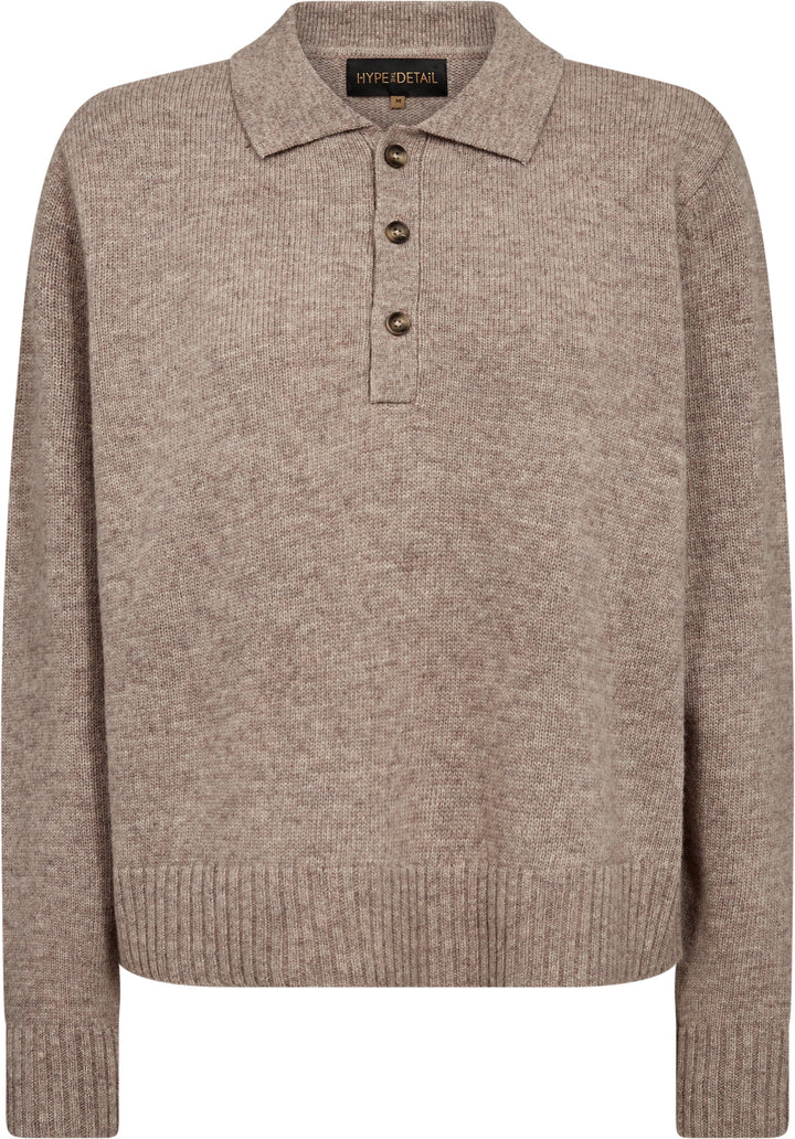 Hype The Detail - Polo 930-35 - 4 - Sand Strikbluser 
