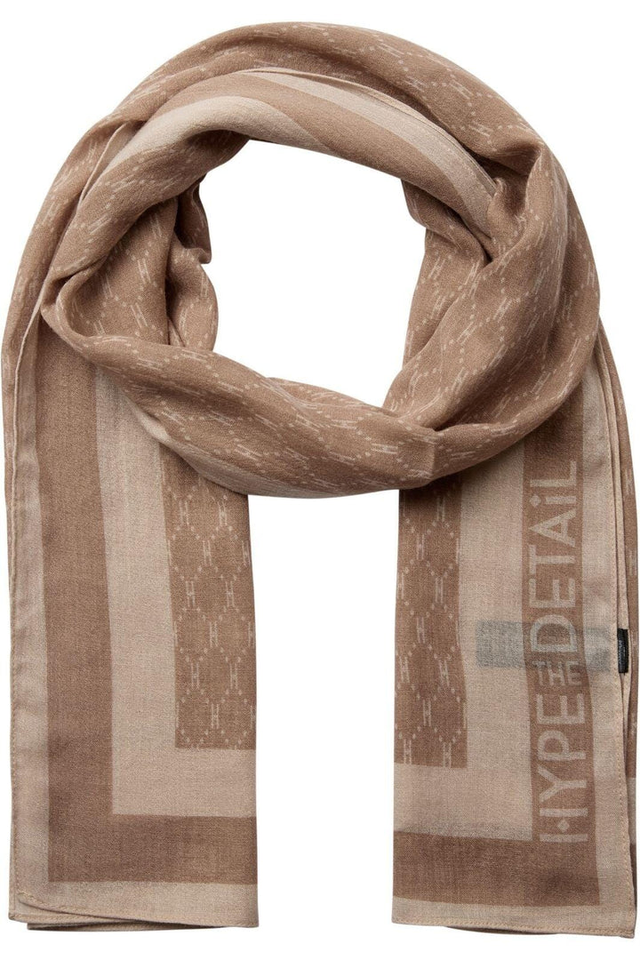 Hype The Detail - Scarf W/Logo 950-83 - 2 - Beige Tørklæder 