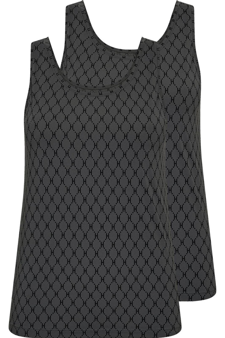 Hype The Detail - Singlet Logo 2Pk 3250-1 - 8 - Grå Toppe 