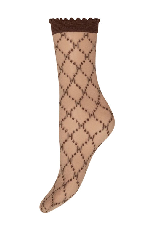 Hype The Detail - Socks Logo 25Den 21113-7501 - 4350 - Brun Strømper 