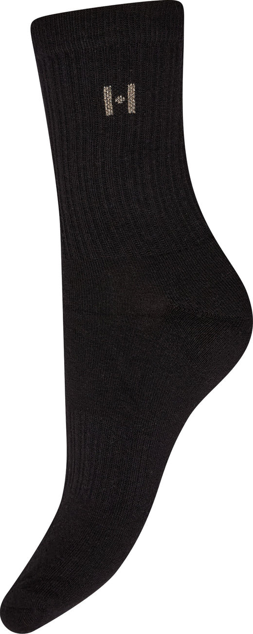 Hype The Detail - Tennis Logo 2-Pk 21495-8000 - 9 - Black Strømper 