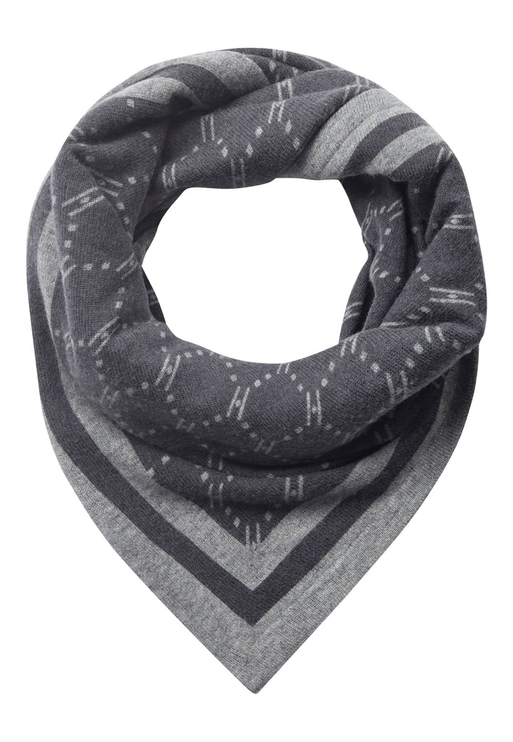 Hype The Detail - Triangle Scarf 960-83 - 8 - Dark Grey Melange Tørklæder 