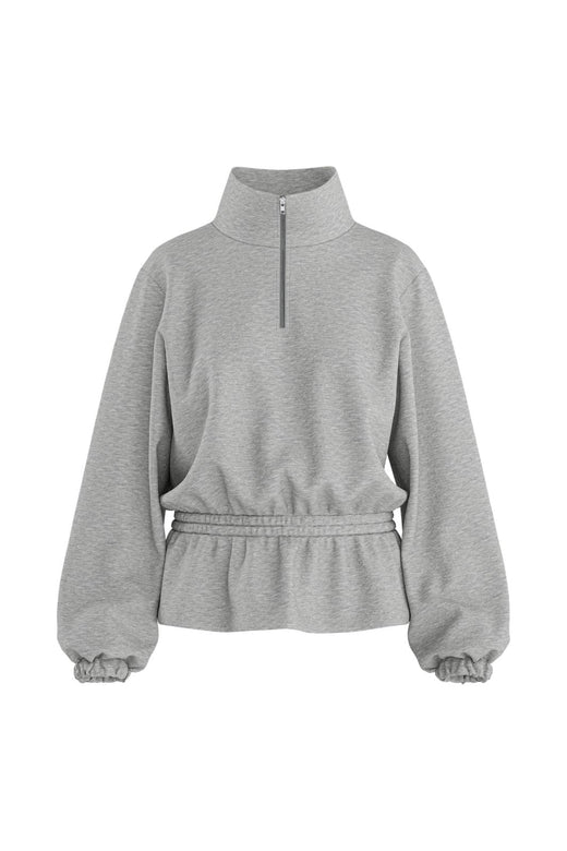Hypedrop - Hdilse Ls High-Collar Sweat 32001221 - 5276756 - Light Grey Melange