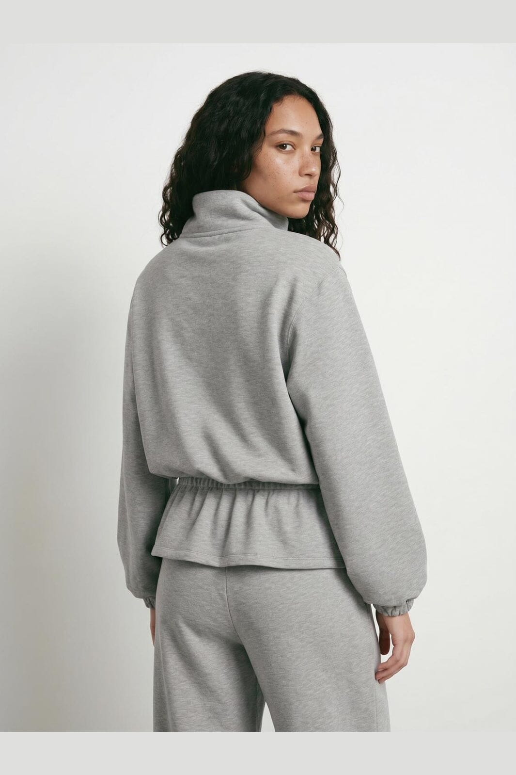 Hypedrop - Hdilse Ls High-Collar Sweat 32001221 - 5276756 - Light Grey Melange