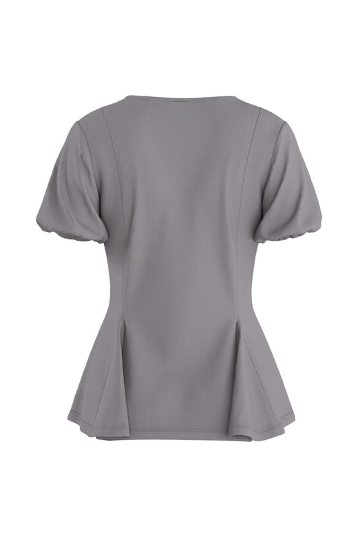 Hypedrop - Hdtamara Ss Peplum Top 32000271 - 5272517 - Steel Gray