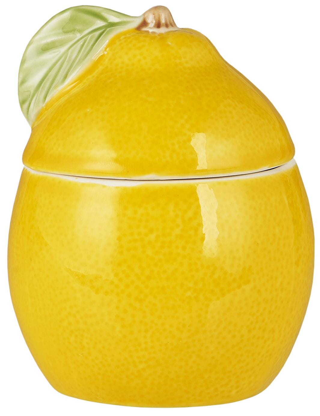 Ib Laursen - Krukke m/låg Lemon - Stentøj - 92247-04