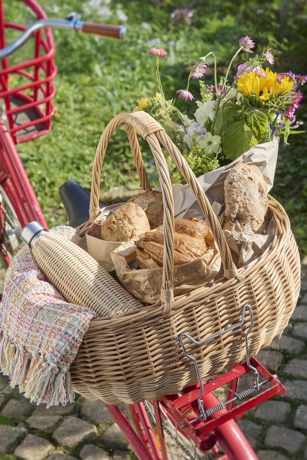 Ib Laursen - Termoflaske brun polyrattan håndflettet 500 ml - Polyrattan, Rustfrit stål - 1622-14