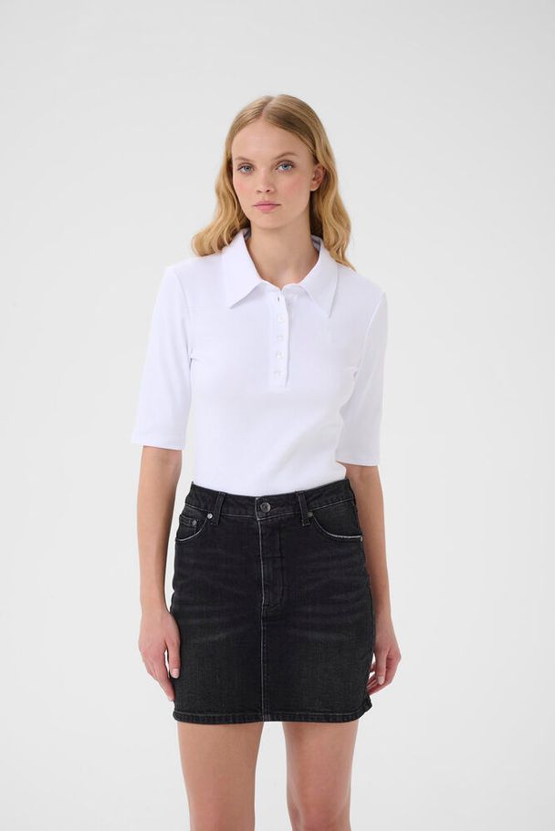 Gestuz - Gzdrew Polo Top 10910952 - 110601 - Bright White