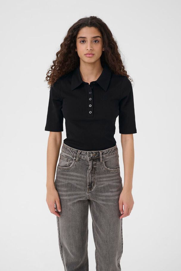 Gestuz - Gzdrew Polo Top 10910952 - 100017 - Black