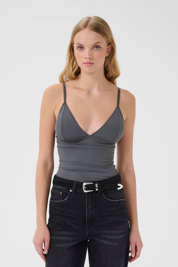 Gestuz - Camigz Top 10902514 - 190203 - Gray Pinstripe