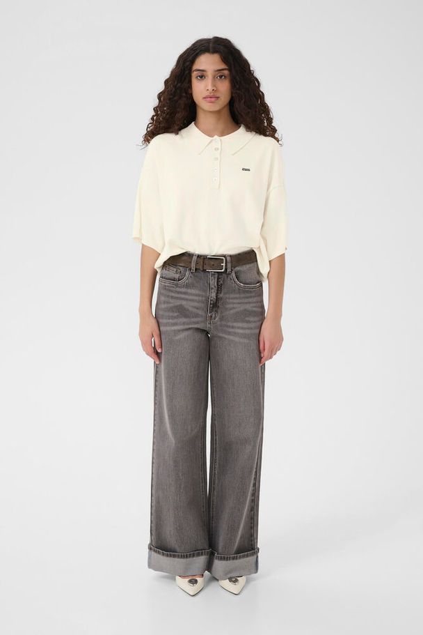 Gestuz - Gztalla Ss Polo Pullover 10910940 - 110103 - Egret