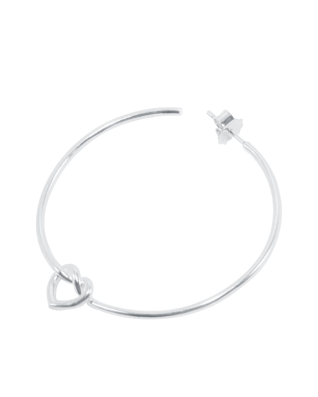 Jane Kønig - Big Tied Heart Hoop BTHH-AW25-S - Ørering Øreringe 