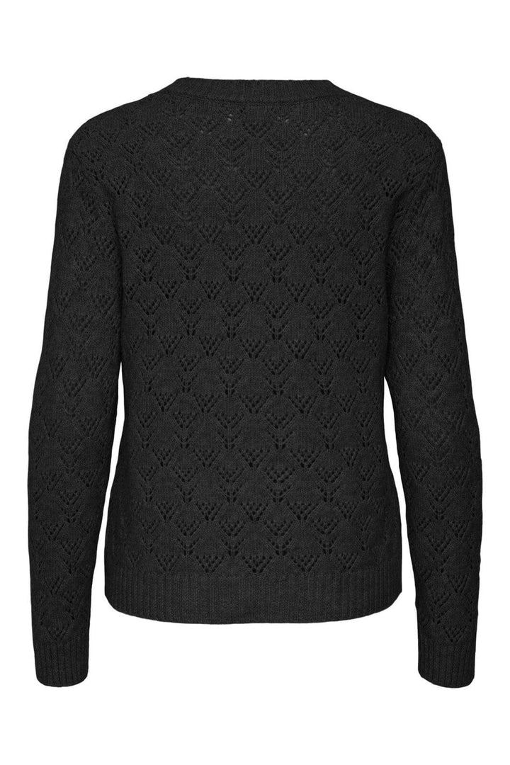 JDY - Jdyamanda Life L/S O-Neck Pullover Knt - 4907203 Black