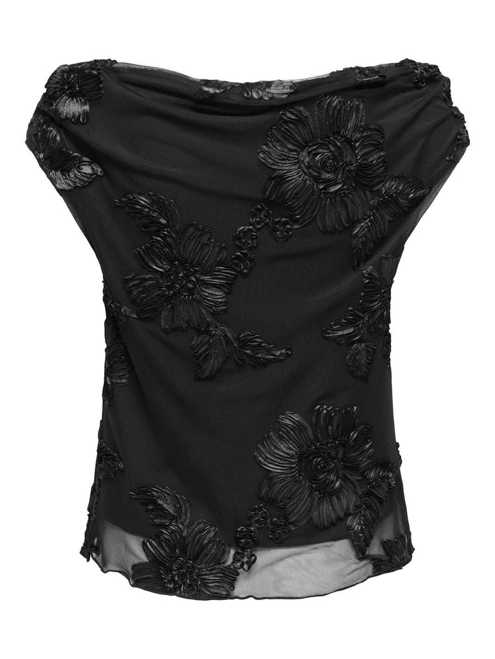 JDY - Jdycasablanca S/L Off Shoulder Top - 5069403 Black Toppe 