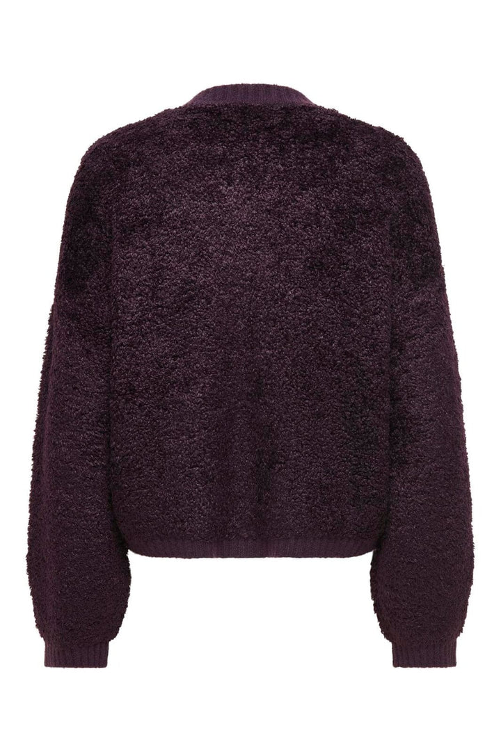 JDY - Jdyeira Life L/S Oneck Cardigan Knt - 5105886 Plum Perfect