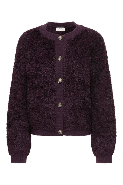 JDY - Jdyeira Life L/S Oneck Cardigan Knt - 5105886 Plum Perfect