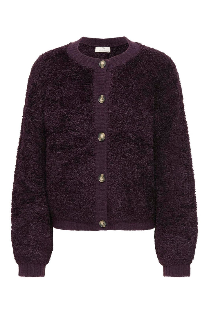 JDY - Jdyeira Life L/S Oneck Cardigan Knt - 5105886 Plum Perfect
