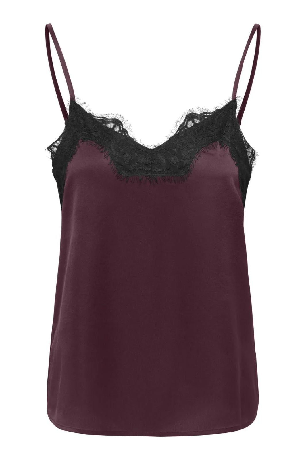 JDY - Jdyelly Lace Singlet - 5079427 Winetasting Toppe 
