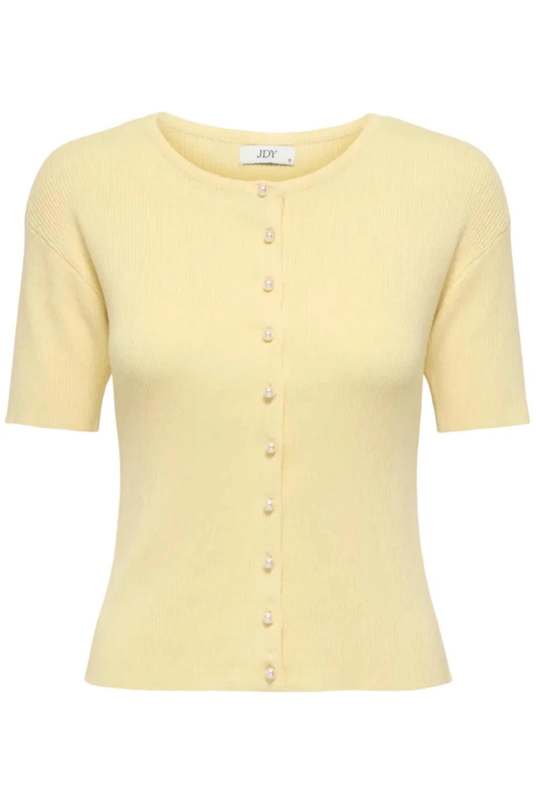 JDY - Jdygaby 2/4 O-Neck Pearl Cardigan Knt - 4968489 Double Cream Cardigans 