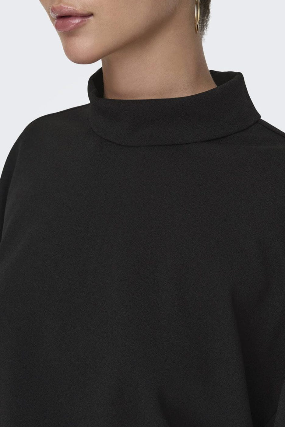 JDY - Jdygeggo Life 3/4 Highneck Top Dia - 4643579 Black