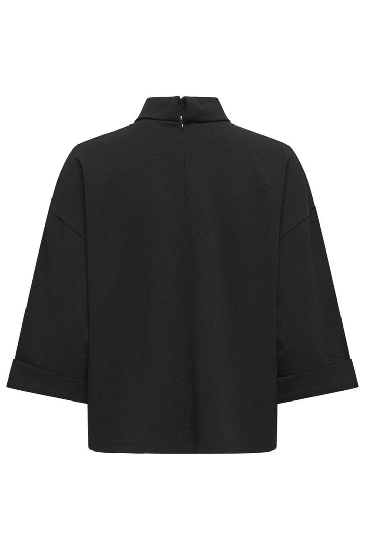JDY - Jdygeggo Life 3/4 Highneck Top Dia - 4643579 Black